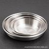 Condimento directo para kimchi estilo coreano plato de condimento de acero inoxidable 304 plata oro plato de fondo plano plato frío vajilla de restaurante de barbacoa