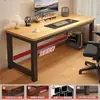 Mesa de escritorio para computadora, escritorio de oficina, escritorio de estudio para estudiante, escritorio de escritura simple y moderno, mesa rectangular para dormitorio
