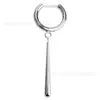Pendientes Rectos de Aleación de Titanio F136 con Colgante de Gota de Agua con Cabeza de Serpiente de Aleación de Titanio Pendientes de Personalidad Clavos para Hélice Auricular