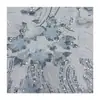 Tela de bordado plano de hilo multicolor tie-dye degradado floral hecha a mano, tela de bordado para vestido Hanfu cheongsam de malla