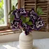 Ramo de Flores Artificiales Realistas de Alta Gama, Pensamientos, Phalaenopsis, Flores Falsas para Decoración de Paisajismo, Adornos y Accesorios de Amazon, Transfronterizo