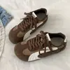 Nuevas Zapatillas Versátiles de Caña Baja para Primavera/Verano 2026, Cruzadas, Casuales, Rayadas, de Comercio Exterior, Bloques de Color, Zapatillas de Entrenamiento Alemanas para Mujer