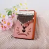 Piano de Pulgar Kalimba 17 Tonos 21 Tonos Piano de Cinco Dedos para Niñas Principiantes Instrumento Musical de Cristal Piano de Pulgar de Tablero Único