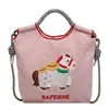 Bolsa Cubo Estilo Japonés Bordada Linda Perro Salchicha para Mujer Modelo Nuevo 2026 Bolsa para Teléfono para Ir al Trabajo Bolso de Hombro Único Cruzado