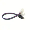Cabo de Conexão Sem Solda para Fita de LED Solder-Free Connection Cable Rgb para Pino Macho 4P Cabo de Conexão Sem Solda para Fita de LED Rgb 4 Pinos Fêmea para Sem Solda