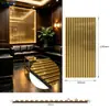 Oferta Especial para Personalización Transfronteriza Rejilla de Lamas de Madera de Lujo de Alta Calidad Panel Absorbente de Sonido MDF Decoración de Cafetería Hotel Restaurante Pasillo
