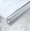 Pegatina a Prueba de Aceite para Cocina Papel Tapiz Autoadhesivo Estufa Campana Extractora Impermeable Anti-humedad Alfombrilla Adhesivo para Azulejos de Gabinete Papel de Aluminio Renovado