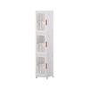 Gabinete de Almacenamiento Estrecho de Cocina con Cajones y Compartimentos de 24 cm, Estante de Almacenamiento para Espacios Estrechos