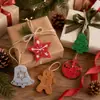 Novo Enfeite de Feltro de Homem de Gengibre de Natal Criativo DIY Decoração de Árvore de Natal Floco de Neve Tecido Não Tecido Decoração Pendente