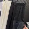 Calça de Acetato Nova de Verão Wide-Leg para Mulheres, Cintura Alta, Fluida, Emagrecimento, Calça Reta Estampada de Estrelas, Calça Casual Longa para Venda por Atacado