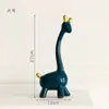 Adornos Creativos y Sencillos de Lujo Ligero Plateado Galvanizado Cerámica Familia de Cuatro Ciervos para Mueble de TV, Vinoteca y Decoraciones de Mesa