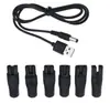Adaptador de carregamento splay de barbeador com slot único/duplo, base fêmea DC5.5 * 2.1mm para adaptador de energia de furo duplo
