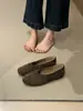Zapatos Retro de Plisado para Abuela Mujer 2026 Otoño Suaves de Suela Plana Ligeros Transpirables Slip-on Zapatos Franceses Individuales Mocasines de Ballet
