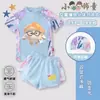 Nuevo traje de baño infantil con estampado de dibujos animados 2026, traje de baño de verano para niñas, traje de baño de dos piezas de secado rápido con protección solar para niñas