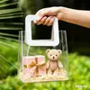 Bolsas de Tote de PVC en Stock Transparentes Bolsas de Plástico para Dulces de Boda Bolsas para Recuerdos de Fiesta Bolsas de Regalo Láser Ins Hechas a Medida