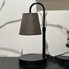 Nueva lámpara de mesa de aromaterapia negra sin llama transfronteriza, lámpara regulable para derretir cera de aceite esencial, lámpara de mesa para ambiente de dormitorio