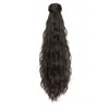 Coleta postiza para mujer, con flequillo y diseño de clip, coleta baja rizada estilo Barbie, trenza postiza, extensión de cabello sin costuras, coleta de onda de agua