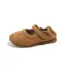 Zapatos Birkenstock Princess para Niñas Primavera/Verano 2025 Nuevos Zapatos Infantiles Retro de Cuero para Niños Pequeños Zapatos de Suela Suave para Bebé