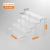 Suporte de Exibição de Acrílico Prateleira Escada para Miniaturas Caixas Surpresa Rack de Exibição Transparente Suporte de Exibição de Bonecas para Uso Doméstico