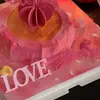 Topper de Acrílico para Pastel 'Amor' Día de San Valentín Decoración de Pastel Confesión de Pareja Día de San Valentín Decoración de Pastel Día de San Valentín