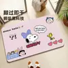 Novo tapete de banheiro de terra de diatomáceas do Snoopy, design de desenho animado, absorvente, antiderrapante e durável para uso em frente ao vaso sanitário, resistente à sujeira e ao desgaste