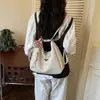 Mochila Xadrez Tendência Estilo Coreano para Primavera e Verão para Mulheres, Novo Modelo 2026, Bolsa Tote Versátil para o Dia a Dia, Estilo Casual para Passeios