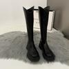 Botas Martin para Mulheres, Botas Brancas de Verão Estilo Coreano, Botas Cowboy com Corte em V, Novo Modelo 2023, Botas Longas com Solado Grosso