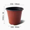 Macetetas de Dos Colores para Plántulas para Plantación de Base, Vasos Nutritivos de Pe Engrosados para Suculentas, Macetas de Plástico Rojas para Flores, Macetas para Suculentas en Stock