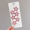 Pinzas para el cabello infantiles de moda con forma de estrella, versátiles y no dañan el cabello, juego de pasadores para arreglar mechones sueltos y flequillo, accesorios para el cabello para niñas