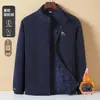 Modelo doméstico! Jaqueta de fleece espessa 2026, cardigã de fleece para primavera e outono, jaqueta casual, moletom, casaco curto