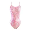Traje de baño de una pieza Estilo nuevo Brillante Ajustado y Brillante de Competición Traje de baño de una pieza para mujer Piscina Traje de baño Brillante