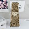 Cesta de Flores de Paja para Sala de Estar al por Mayor Florero de Decoración Interior Nórdica Floristería Flor Seca Florero para Arreglos Florales Cesta de Almacenamiento Decorativa