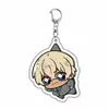 Mercancía de figuras de anime: Llavero acrílico de Detective Conan, Colgante transparente de mochila escolar de Ran Mouri