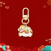 Chaveiro Pingente Zodíaco Ano do Cavalo Desenho Animado Fofo Ornamento de Bolsa Festiva de Ano Novo Presente Promocional para Amigos