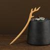 Creativa Hecha a Mano Estilo Antiguo Horquilla de Madera de Durazno Accesorios para el Cabello Vintage Estilo Étnico Chino diy Horquilla de Madera Horquilla Placa para el Cabello
