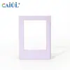 Nuevo Modelo de Amazon Adecuado para Polaroid Mini 3 pulgadas Montado Magnético Paja de Trigo Hueco Marco Pequeño para Fotos Imán de Mesa para Refrigerador