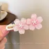 Pinzas para el cabello coloridas, artísticas y coquetas modelo 2025, pinzas de pico de pato estilo universitario para chicas dulces, pasadores para el cabello de estudiante, accesorios para el cabello de alto valor