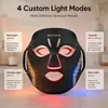 Dispositivo de belleza con máscara de luz roja LED certificada FDA 510K, máscara de color para el cuidado de la piel en casa transfronteriza, instrumento de máscara facial de fotones