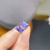 Venta al por mayor de fábrica explosiones anillo natural de tanzanita plata S925 incrustado piedra principal 4x 6 venta caliente Europa y Estados Unidos una generación de cabello