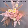Nova decoração de casamento flor artificial de casamento teto flor artificial flor de plástico fileira de chão guia de flores arranjo de flores palco T
