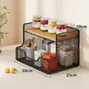 Estante de almacenamiento de escritorio para comida de bebé y productos infantiles, estante de bocadillos de varias capas para mesa de comedor, pequeño almacenamiento de cocina