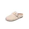 Zapatos de exterior para mujer estilo Birkenstock con suela gruesa retro y puntera dividida, nuevos para otoño 2026, mules cerrados sin cordones y de suela blanda
