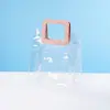 Bolsa de mano transparente de PVC, ideal para regalos del Festival de Medio Otoño, recuerdos de fiesta, dulces de boda y como bolsa de regalo de plástico o cuero