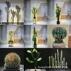 Nuevo cactus de columna simulado mexicano gran cantidad descuento plástico PU cactus simulado verde tropical bonsái