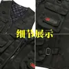 Chaleco de otoño e invierno con algodón, terciopelo y grosor, para mediana edad y ancianos, con múltiples bolsillos, chaqueta casual sin mangas, para pesca, fotografía, exterior, cálido