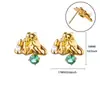 Moda Transfronteriza Elegantes Pendientes de Mariposa de Acero Inoxidable Geométricos Elegantes con Perlas Estilo Trendy Ins Pendientes de Diseño Personalizado