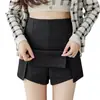 Saia feminina gordinha menina plus size cintura alta quadril split A- linha saia sexy casual hot pants para meninas quentes