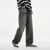 Jeans retro americanos de alta gama con caída para hombre, nuevo de otoño 2026, pantalones rectos holgados de tendencia americana de alta calle