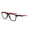 2025 nuevo armazón de gafas cuadradas de TR90 para hombre, deportivo, con lente plana anti luz azul, se puede equipar con miopía TR7808-K