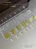 Set de Caja Transfronterizo de 12 Decoraciones para Uñas de Aleación, Decoraciones para Uñas Huecas Cruzadas Doradas y Plateadas Tridimensionales Estilo Francés al por Mayor
